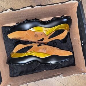 MCM Tan and Yellow Men's Sneakers